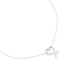 TIFFANY&Co. Loving heart Necklace Paloma Picasso Silver925 heart 2.7g Women